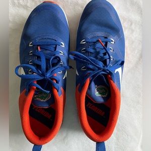 Excellent used condition size 10, Nike Zoom Florida Gator running shoes